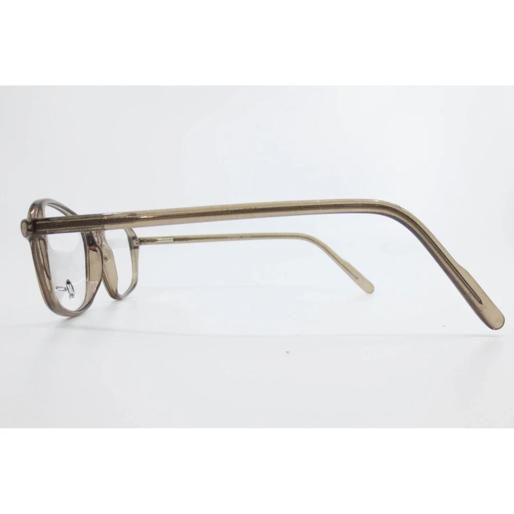 Modern BJRT Grey Oval Eyeglass Frames 54-17-145 Translucent Neutral Glasses